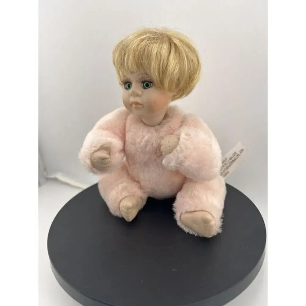 McField‎ Int. Co. Porcelain Doll Joined Body Furry Bunny Suit No Hat Vintage